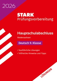 Abbildung von: STARK Lösungen zu Deutsch 9. Klasse - Hauptschulabschluss 2026 Niedersachsen - Prüfungsvorbereitung - Stark Verlag