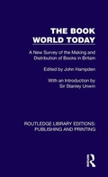 Cover: The Book World Today - Routledge