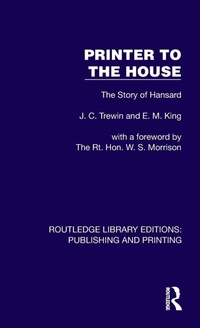 Enlarge image Cover: Printer to the House - Routledge