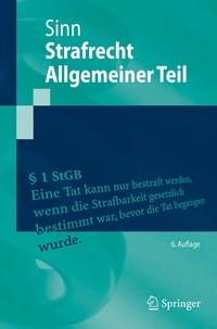 Abbildung von: Strafrecht Allgemeiner Teil - Springer