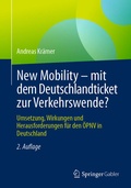 Abbildung von: New Mobility - mit dem Deutschlandticket zur Verkehrswende? - Springer Gabler