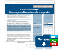 Abbildung von: Arbeitsschutzmappe: Begehungen und Kontrollen einfach umgesetzt - Forum Verlag Herkert