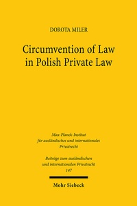 Abbildung von: Circumvention of Law in Polish Private Law - Mohr Siebeck