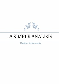 Abbildung von: A simple analysis - BoD - Books on Demand