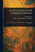 Cover: An Account of the Conquest of Peru - Anson Street Press