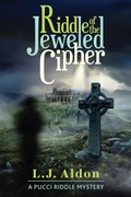 Cover: Riddle of the Jeweled Cipher (Pucci Riddle Mystery, #2) - The Sager Group