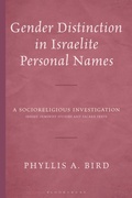Cover: Gender Distinction in Israelite Personal Names - T&T Clark