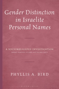 Enlarge image Cover: Gender Distinction in Israelite Personal Names - T&T Clark