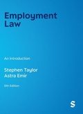 Cover: Employment Law - SAGE Publications Ltd