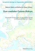 Cover: Zum medialen Corona-Diskurs - Weidler bei Frank & Timme