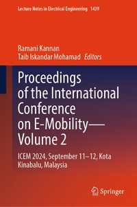 Abbildung von: Proceedings of the International Conference on E-Mobility-Volume 2 - Springer Nature Switzerland AG