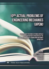 Enlarge image Cover: 10th Actual Problems of Engineering Mechanics (APEM) - Trans Tech Publications Ltd