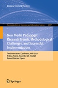 Cover: New Media Pedagogy: Research Trends, Methodological Challenges, and Successful Implementations - Springer