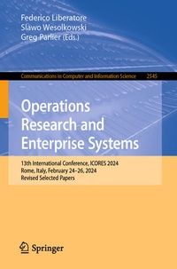 Enlarge image Cover: Operations Research and Enterprise Systems - Springer