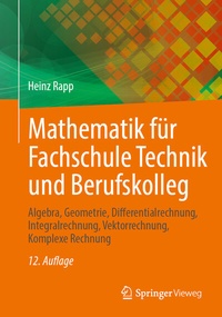 Abbildung von: Mathematik für Fachschule Technik und Berufskolleg - Springer Vieweg