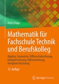 Cover: Mathematik f&uuml;r Fachschule Technik und Berufskolleg - Springer Vieweg