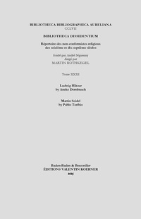 Abbildung von: Bibliotheca Dissidentium XXXI - Koerner, Valentin