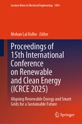 Cover: Proceedings of 15th International Conference on Renewable and Clean Energy (ICRCE 2025) - Springer