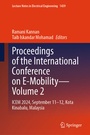 Cover: Proceedings of the International Conference on E-Mobility-Volume 2 - Springer