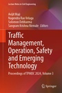 Cover: Traffic Management, Operation, Safety and Emerging Technology - Springer