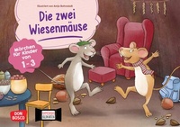Abbildung von: Die zwei Wiesenmäuse. Kamishibai Bildkartenset - Don Bosco Medien