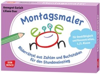 Abbildung von: Montagsmaler. Bilderrätsel aus Zahlen und Buchstaben für den Stundeneinstieg - Don Bosco Medien