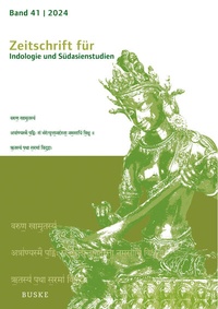 Abbildung von: Zeitschrift für Indologie und Südasienstudien, Band 41 (2024) - Buske, H