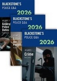 Abbildung von: Blackstone's Police Q&A's 2026 Three Volume Set - Oxford University Press
