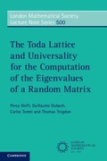 Cover: The Toda Lattice and Universality for the Computation of the Eigenvalues of a Random Matrix - Cambridge University Press