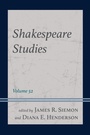 Cover: Shakespeare Studies - Fairleigh Dickinson University Press,U.S.