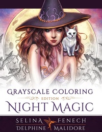 Enlarge image Cover: Night Magic - Grayscale Coloring Edition - Fairies and Fantasy Pty Ltd