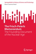 Cover: The Frisch-Peierls Memorandum - Springer