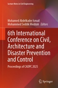 Cover: 6th International Conference on Civil, Architecture and Disaster Prevention and Control - Springer