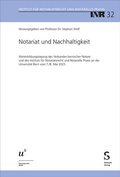 Abbildung von: Notariat und Nachhaltigkeit - Stämpfli Verlag AG
