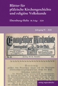 Cover: Bl&auml;tter f&uuml;r pf&auml;lzische Kirchengeschichte und religi&ouml;se Volkskunde 2024 - verlag regionalkultur