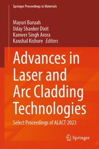 Enlarge image Cover: Advances in Laser and Arc Cladding Technologies - Springer Nature Switzerland AG
