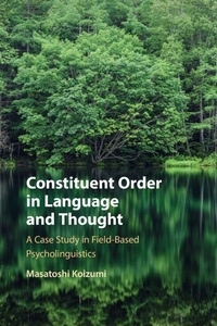 Abbildung von: Constituent Order in Language and Thought - Cambridge University Press