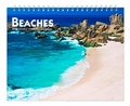 Cover: Beaches 2026 7.5 X 6 Inch Monthly Double-View Easel Desk Calendar - Browntrout Publishers