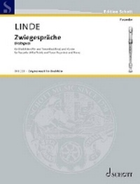 Enlarge image Cover: Linde: Dialogues for Recorder (Alto/Tenor) and Cello Performing Score - Schott