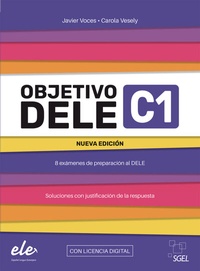 Abbildung von: Objetivo DELE C1 - Nueva edición 2024 - Hueber Verlag