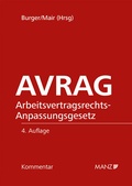 Cover: AVRAG - Arbeitsvertragsrechts- Anpassungsgesetz - Manz