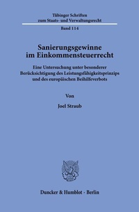 Abbildung von: Sanierungsgewinne im Einkommensteuerrecht - Duncker & Humblot