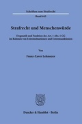 Abbildung von: Strafrecht und Menschenwürde - Duncker & Humblot