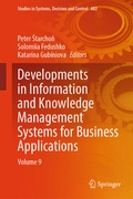 Cover: Developments in Information and Knowledge Management Systems for Business Applications - Springer