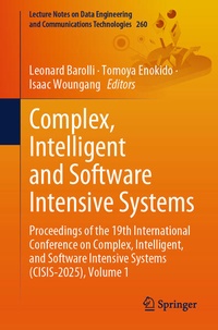 Enlarge image Cover: Complex, Intelligent and Software Intensive Systems - Springer