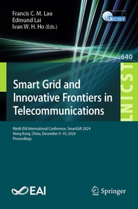 Enlarge image Cover: Smart Grid and Innovative Frontiers in Telecommunications - Springer