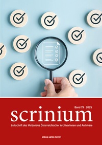Abbildung von: Scrinium Band 79 - 2025 - Verlag Anton Pustet Salzburg