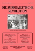 Cover: Die surrealistische Revolution - TEXTEM VERLAG