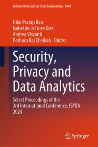 Enlarge image Cover: Security, Privacy and Data Analytics - Springer