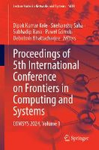 Abbildung von: Proceedings of 5th International Conference on Frontiers in Computing and Systems - Springer